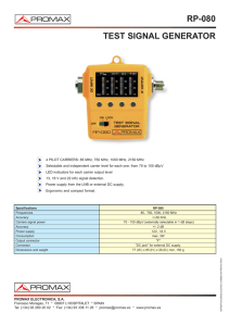Test signal generator - RP-080
