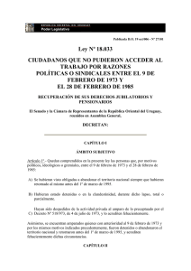 Ley Nº 18.033 CIUDADANOS QUE NO PUDIERON ACCEDER AL