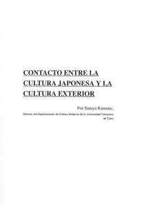 contacto entre la cultura japonesa y la cultura exterior