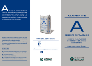 cemento refractario - Cementos Molins Industrial