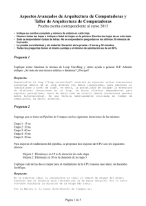 Aspectos Avanzados de Arquitectura de Computadoras y Taller de