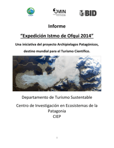 Informe “Expedición Istmo de Ofqui 2014”