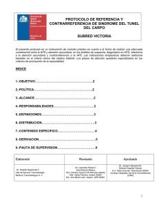 Protocolo Tunel Carpo - Servicio de Salud Araucanía Norte