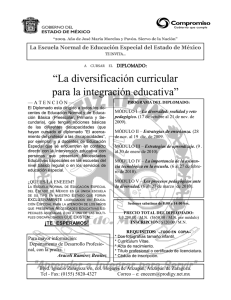 ―La diversificación curricular para la integración educativa‖