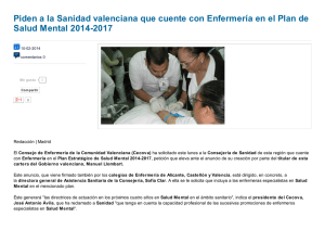 Piden a la Sanidad valenciana que cuente con Enfermería