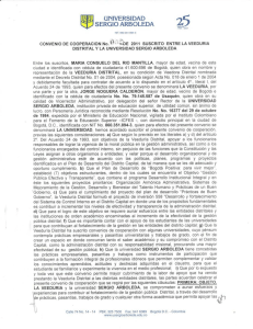 veeduria distrital - Universidad Sergio Arboleda Bogotá