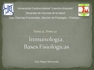 Inmunología. Bases Fisiológicas - Universidad Centroccidental