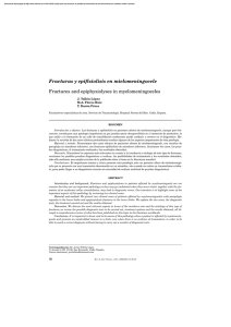 Fracturas y epifisiolisis en mielomeningocele Fractures and