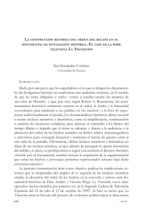 La construcción retórica del orden del relato en el documental de