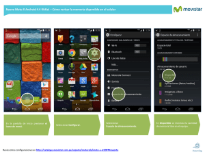 Motorola XT1097 Nuevo Moto X - Revisar memoria libre en Android