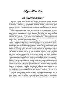 "El corazón delator" de Edgar Allan Poe