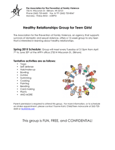Healthy Relationships Group for Teen Girls! This group is FUN
