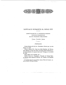 Page 1 SANTI AGO DU RANTE EL SIGLO XVI CONSTITUCION DE
