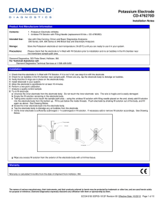 Potassium Electrode CD-476270D