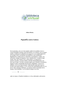 Pigmalión contra Galatea - Biblioteca Virtual Universal