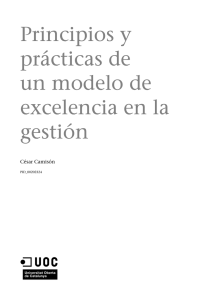 Principios y prácticas de un modelo de excelencia en la gestión