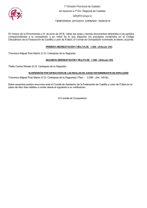 1ª División Provincial de Cadetes de Ascenso a 1ª Div. Regional de