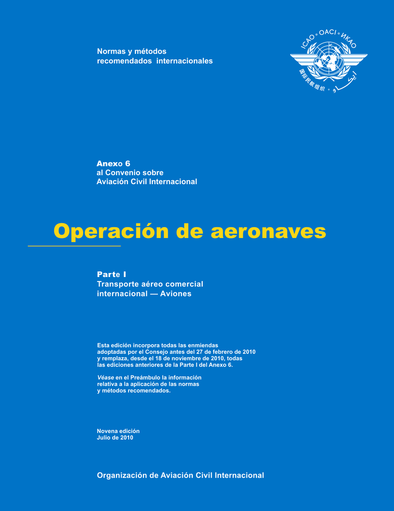 Operación De Aeronaves - Diccionario De La Gestión Pública