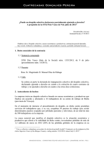 ¿Puede un despido colectivo declararse parcialmente ajustado a