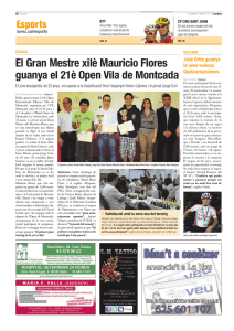 El Gran Mestre xilè Mauricio Flores guanya el 21è Open Vila de