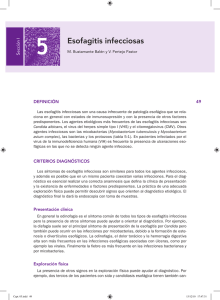 Esofagitis infecciosas - Elsevier Instituciones