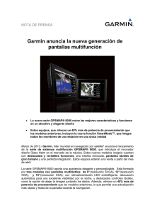 Garmin anuncia la nueva generación de pantallas multifunción