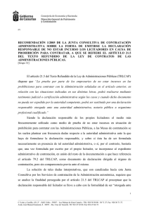 Recomendación 1/2005 - Gobierno de Canarias