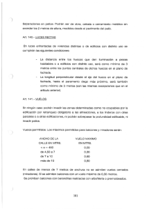 Separaciones en patios: Podrán ser de obra, celosia o cerramiento