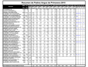 Resumen de Padres Angus de Primavera 2015 -+