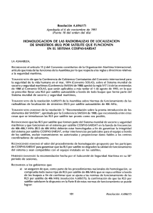 Homologacion radiobalizas - Prefectura Naval Argentina