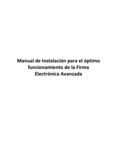 Manual de instalación del Componente de Firma Electrónica.