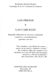 los presos y las carceles - editorial apostolado mariano