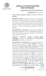 º-m cedula de notificación por estrados.