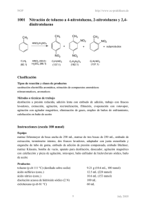 1001 Nitración de tolueno a 4-nitrotolueno, 2