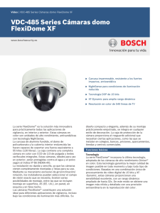 VDC‑485 Series Cámaras domo FlexiDome XF
