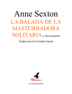 La balada de la masturbadora solitaria y otros poemas by Anne