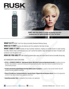 WHAT IS IT? RUSK® Anti-Frizz Spray (Humidity
