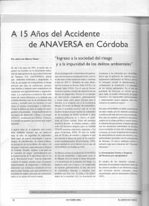 A 15 Años del Accidente de ANA VERSA en Córdoba