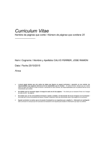 Curriculum Vitae - Universidad de Alicante