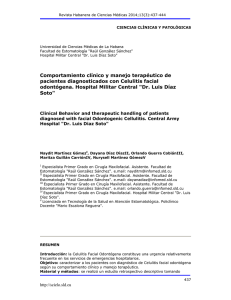 Comportamiento clínico y manejo terapéutico de pacientes