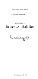 Ernesto Halffter - Fundación Juan March