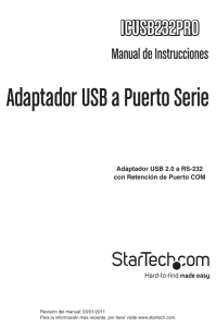 Adaptador USB a Puerto Serie