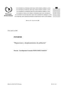 Migraciones y desplazamientos de población