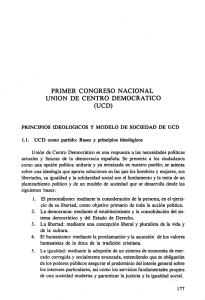 Primer Congreso Nacional de Centro Democrático (UCD) - e