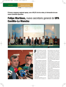 Felipe Martínez, nuevo secretario general de UPA Castilla