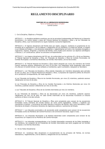 REGLAMENTO DISCIPLINARIO