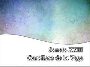Soneto XXIII Garcilaso de la Vega