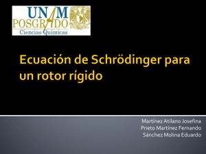 Ecuación de Schrödinger para un rotor rígido