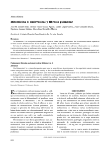 Mitomicina C endovesical y fibrosis pulmonar