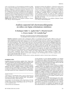 Análisis espectral del electroencefalograma en niños con lupus